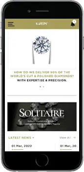 Gem and Jewellery Export Promotion Council - GJEPC India Mobile View.